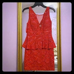 Hot Pink Lace Mini dress